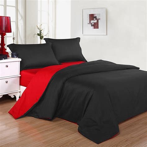 Buy Black And Red Bedding King Size
